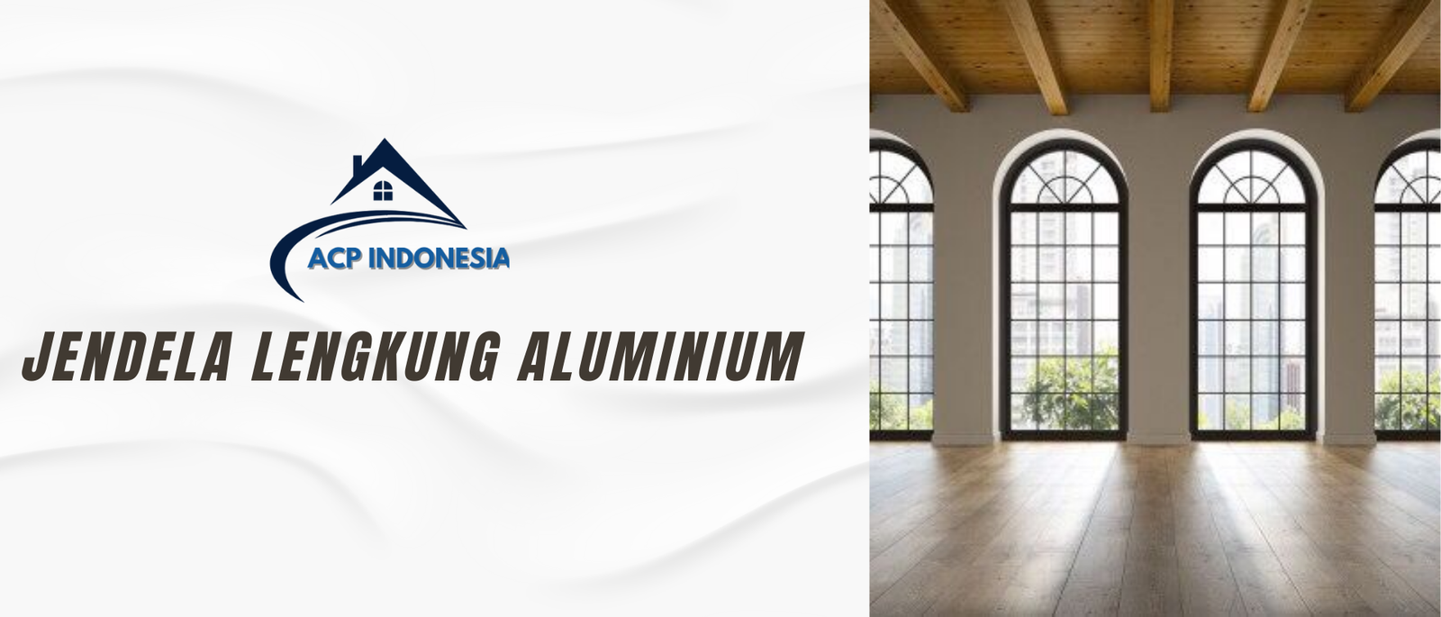 Jendela Lengkung Aluminium